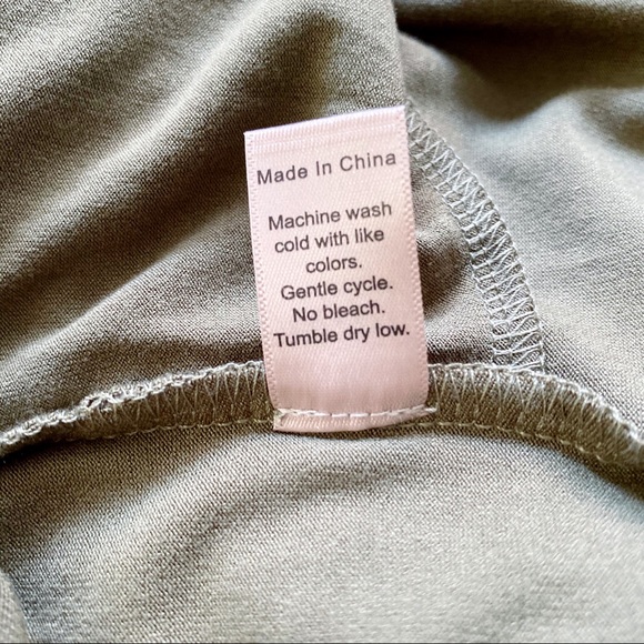 Michael Stars Smocked Waist Jumpsuit - Olive Green - Picture 9 of 11